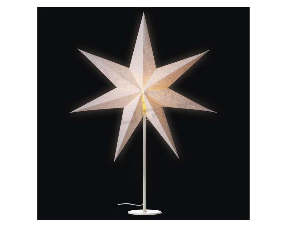 Svietidlo LED VIANOČNÉ- DCAZ06 svietnik papier hviezda E14 biely 67x45cm vnút