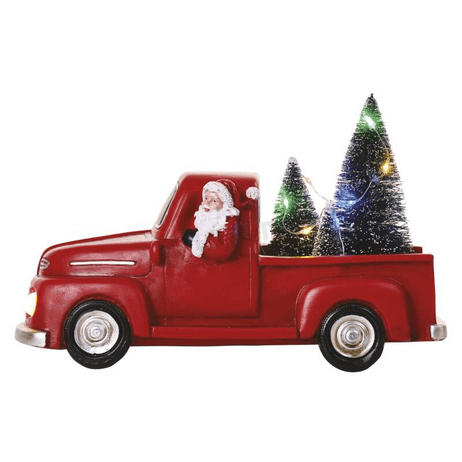 Svietidlo LED VIANOČNÉ- Santa v aute DCLW09 10cm 3×AA IP20, vnútorné multicolor