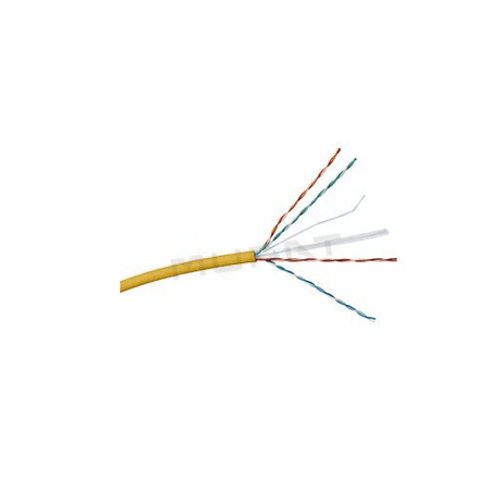 Lan kábel U/UTP C6A LSOH bubon 500m žltý, 632747 Linkeo C