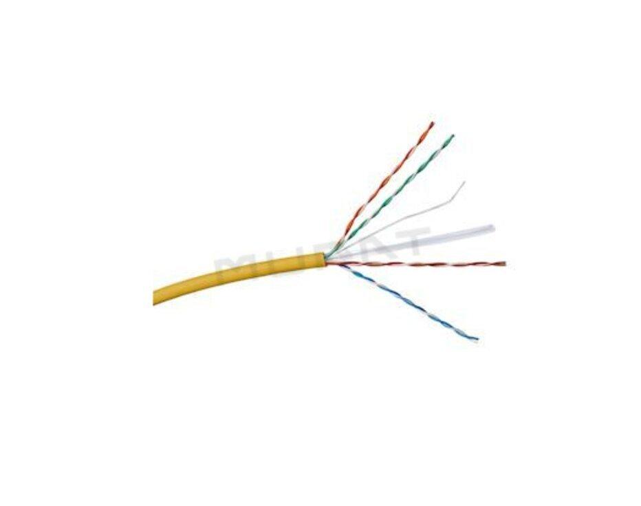Lan kábel U/UTP C6A LSOH bubon 500m žltý, 632747 Linkeo C