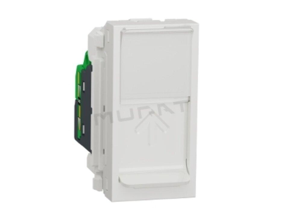 Unica NEW zásuvka RJ45 biela cat.6A /FTP/ NU344818 polmodul