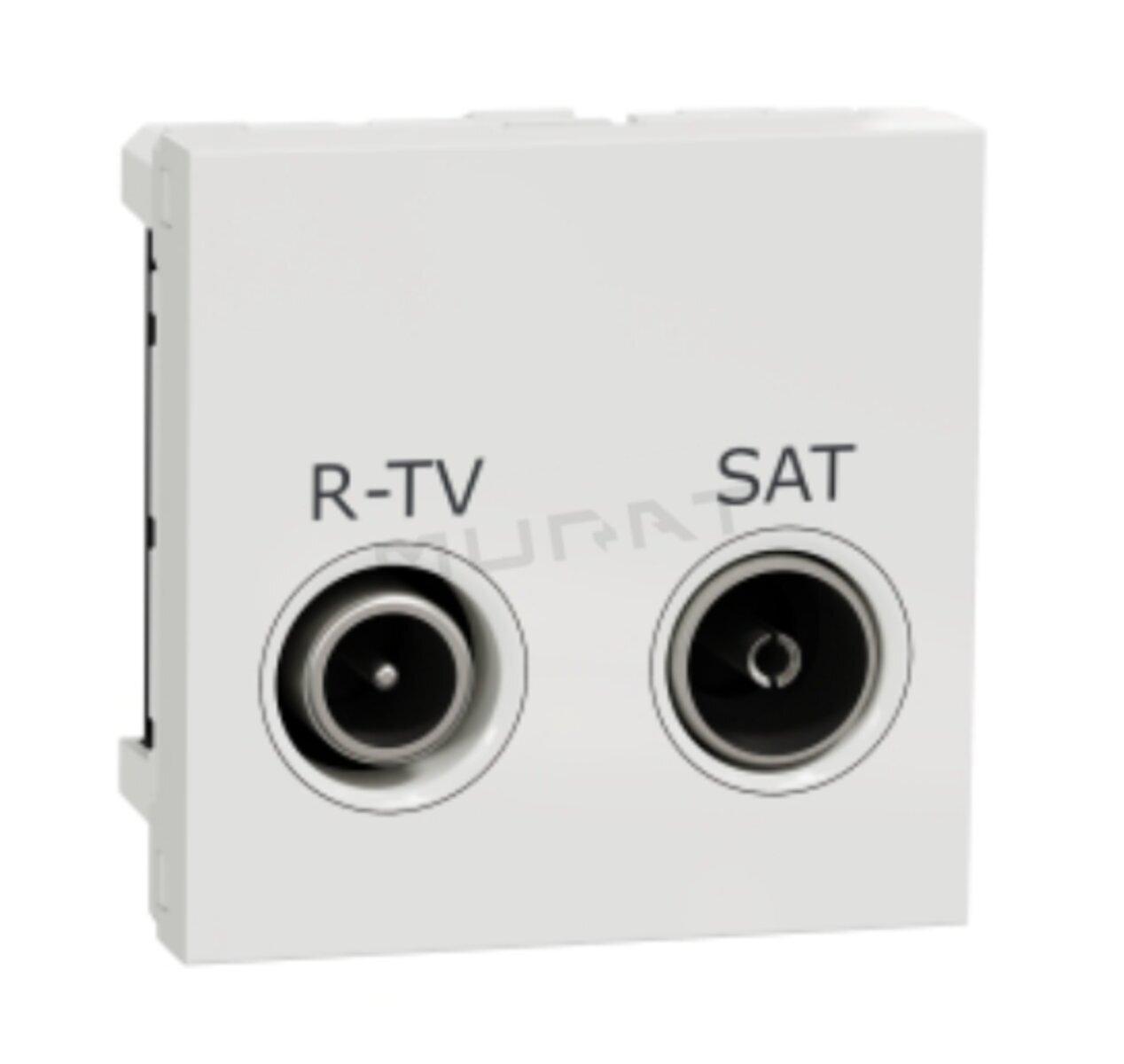 Unica NEW zásuvka TV+R/ SAT biela 2dB NU345418 individuálna