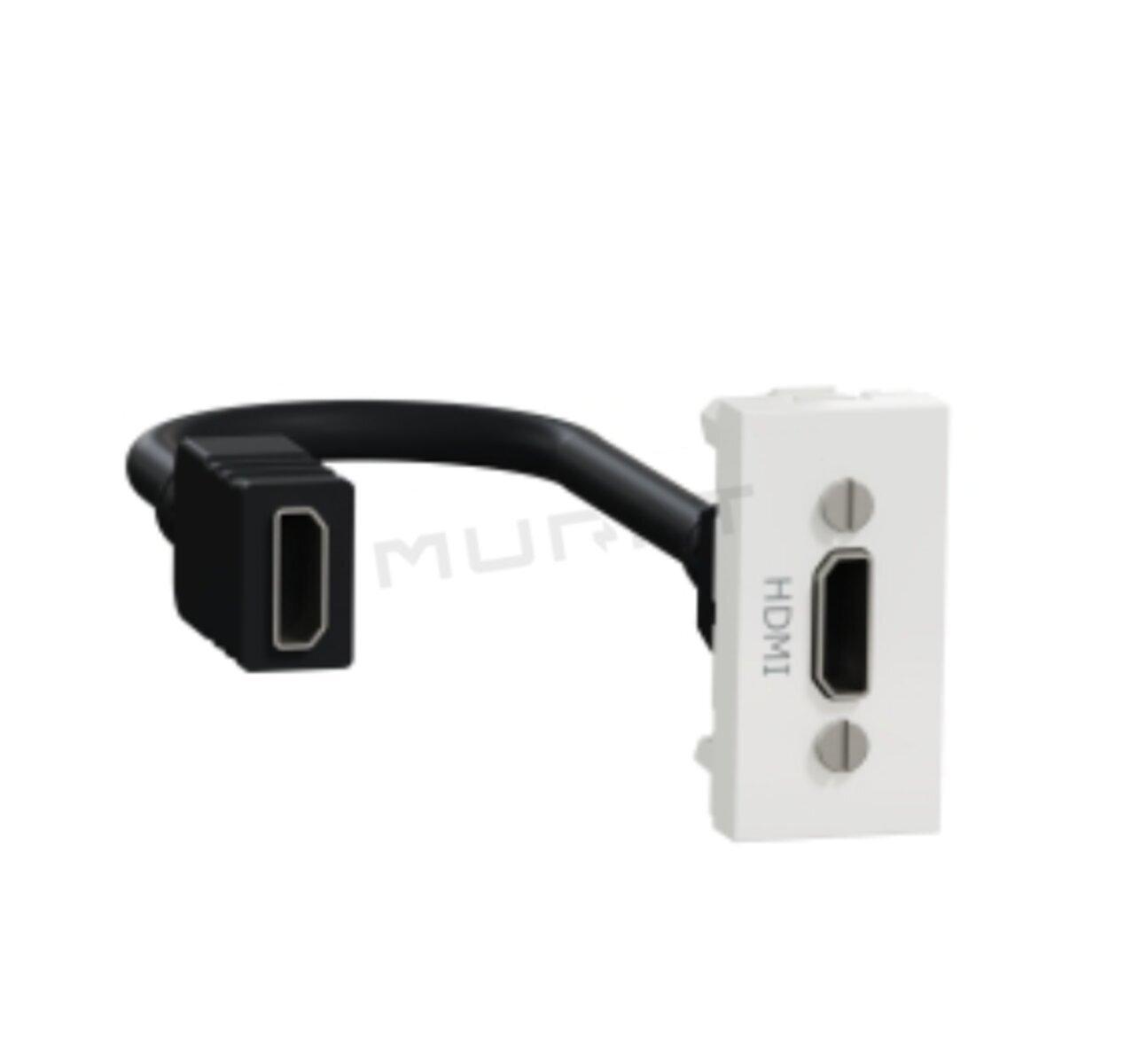 Unica NEW zásuvka HDMI NU343018 biely polmodul, predzapojený
