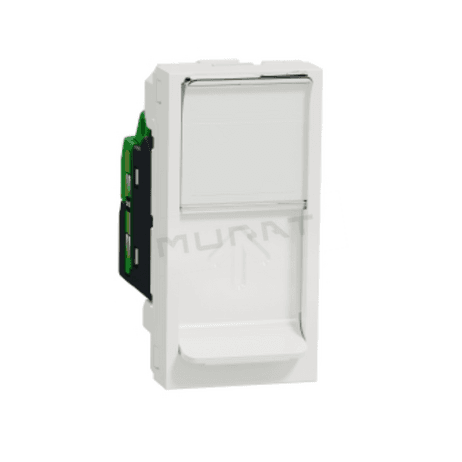 Unica NEW zásuvka RJ45 biela cat.6 /UTP/ polmodul NU341418