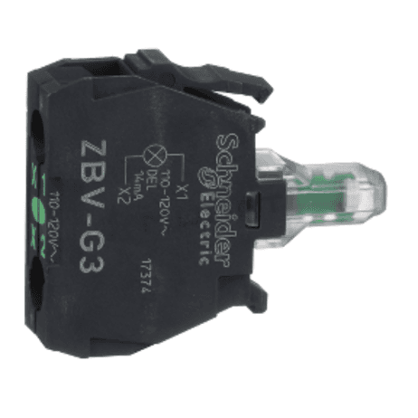 Harmony-Objímka ZBVG3 zelená   48-120V/50Hz-LED