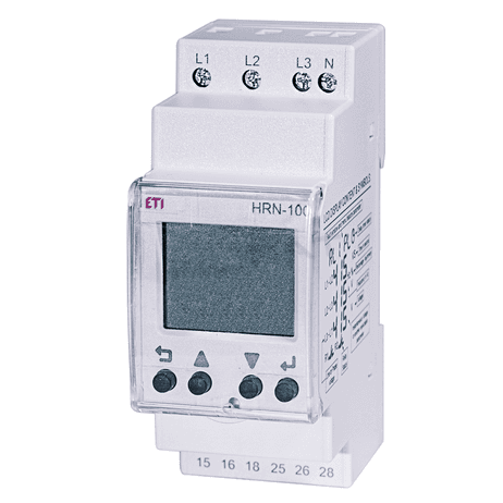 Rele HRN-100 monitorovacie rele napäťové s LCD displejom