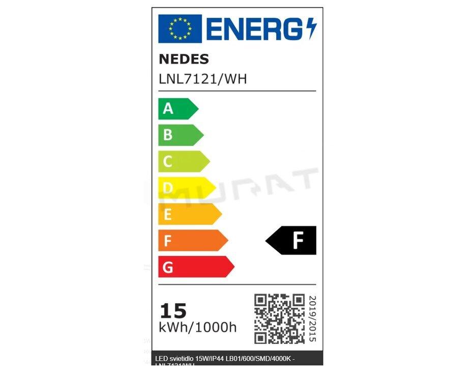 Svietidlo LED LB01 15W/600mm/SMD/4000K IP44 LNL7121/WH +vypínač Nedes