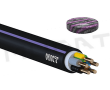 Kábel CYKY-J 5x1,5 mm2 Instal PLUS v kruhoch 100m (s fialovým pruhom) silový