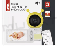 Detská opatrovateľka otočná GoSmart IP-500 GUARD s monitorom a wifi H4052