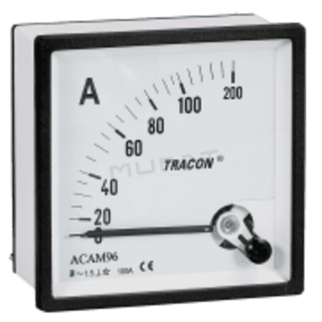 Trac- ACAM96-105 Analógový ampérmeter 96×96mm 100A AC