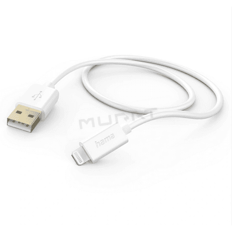 Hama 201581 MFi USB kábel pre Apple, USB-A Lightning 1,5 m, biely