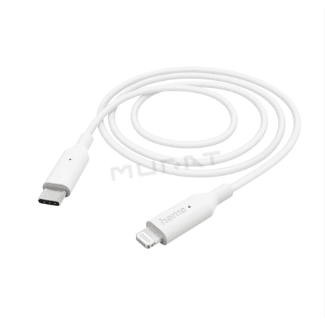 Hama 201598 MFi USB-C Lightning kábel pre Apple, 1 m, biely
