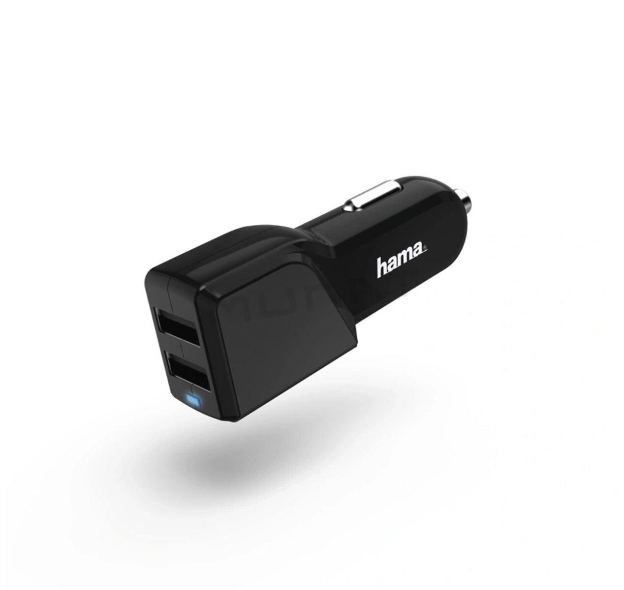 Hama 178381 dvojitá USB nabíjačka do vozidla, 4,8 A